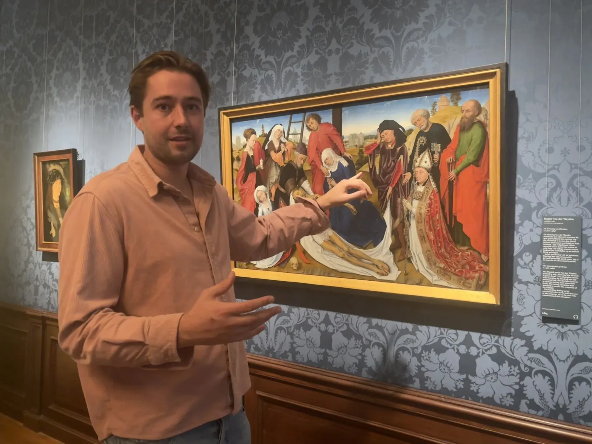 Een gids vertelt over De bewening van Christus van Rogier van der Weyden, Mauritshuis