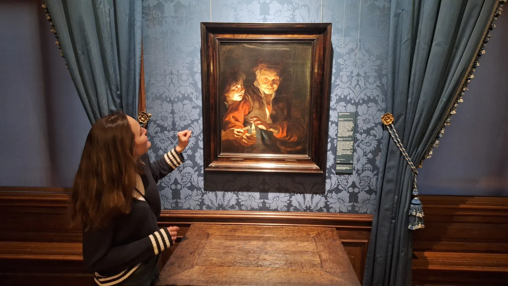 Een gids voor Oude vrouw en jongen met kaarsen van Rubens, Mauritshuis