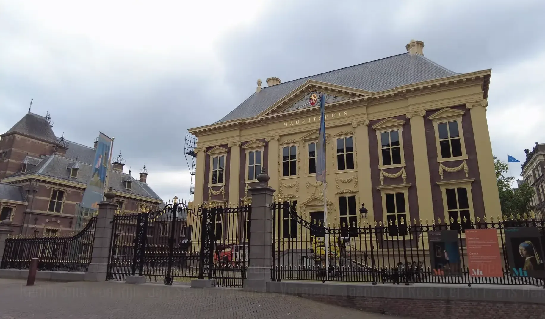 The Mauritshuis museum in The Hague seen from the street, home of Girl with a Pearl Earring