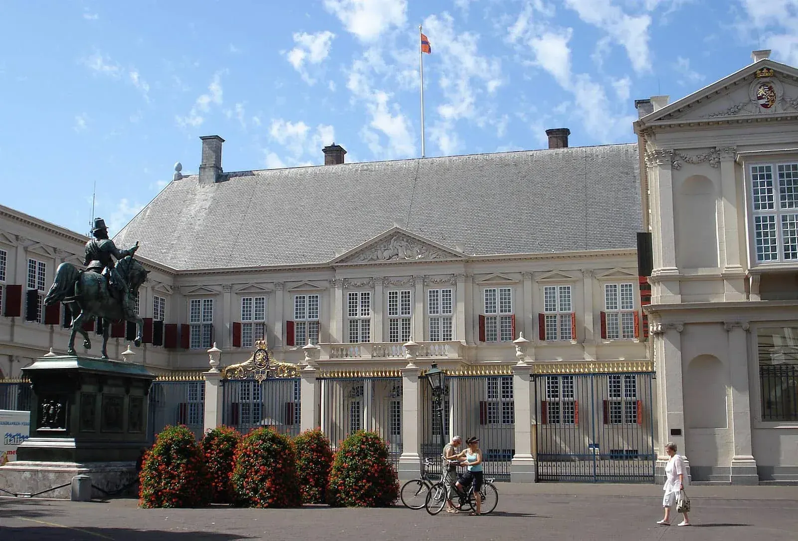 The equestrian statue of William of Orange in front of Noordeinde Palace, The Hague