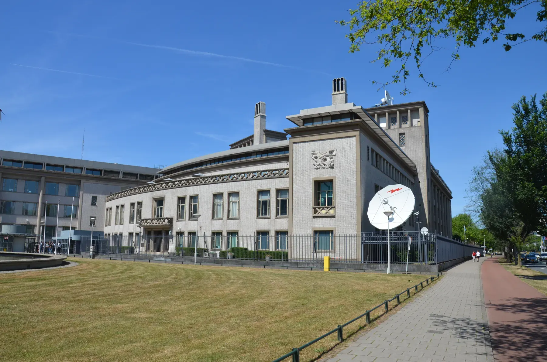 The former Yugoslavia tribunal building on the Churchillplein, The Hague