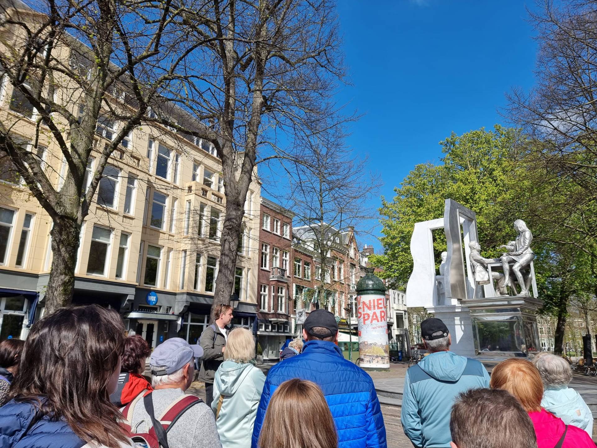 Thorbecke monument in The Hague as seen during a private walking tour